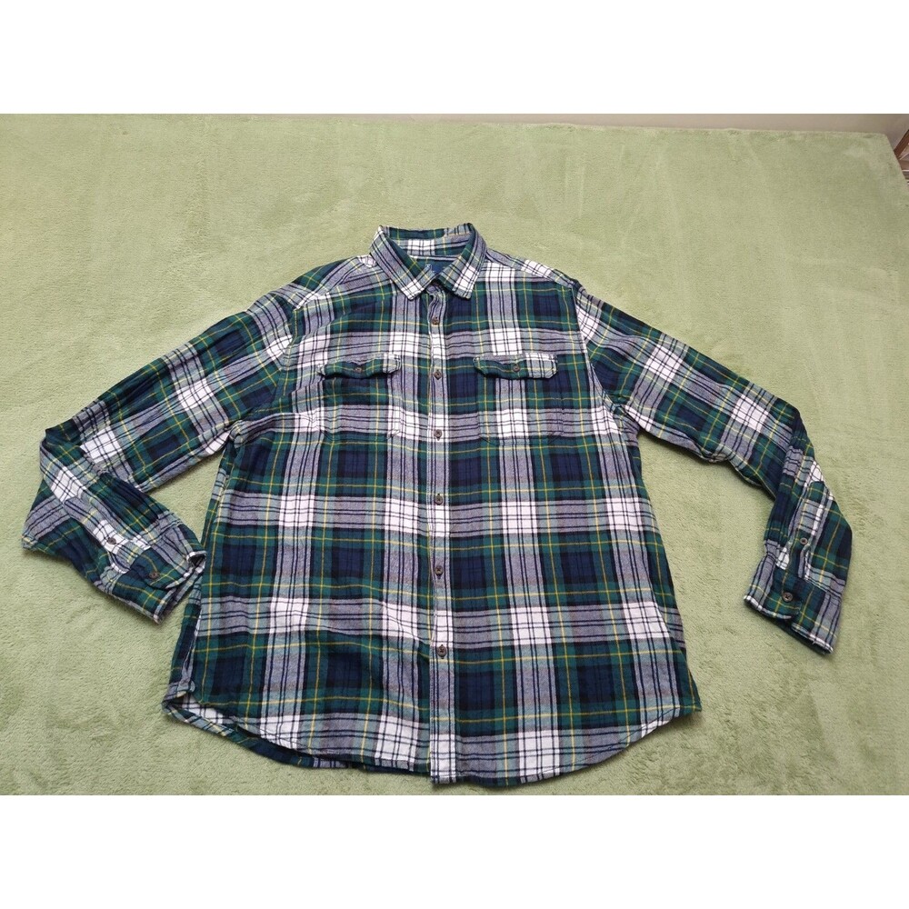 George Men's Shirt  Button Up XL 46-48 Long Sleeve Blue